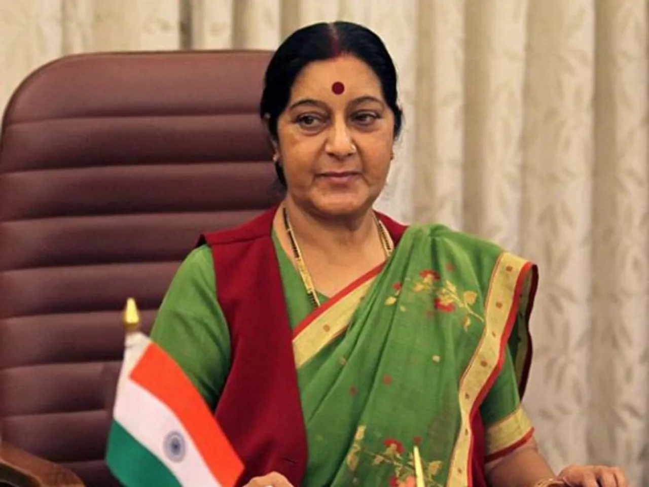 sushma swaraj exit