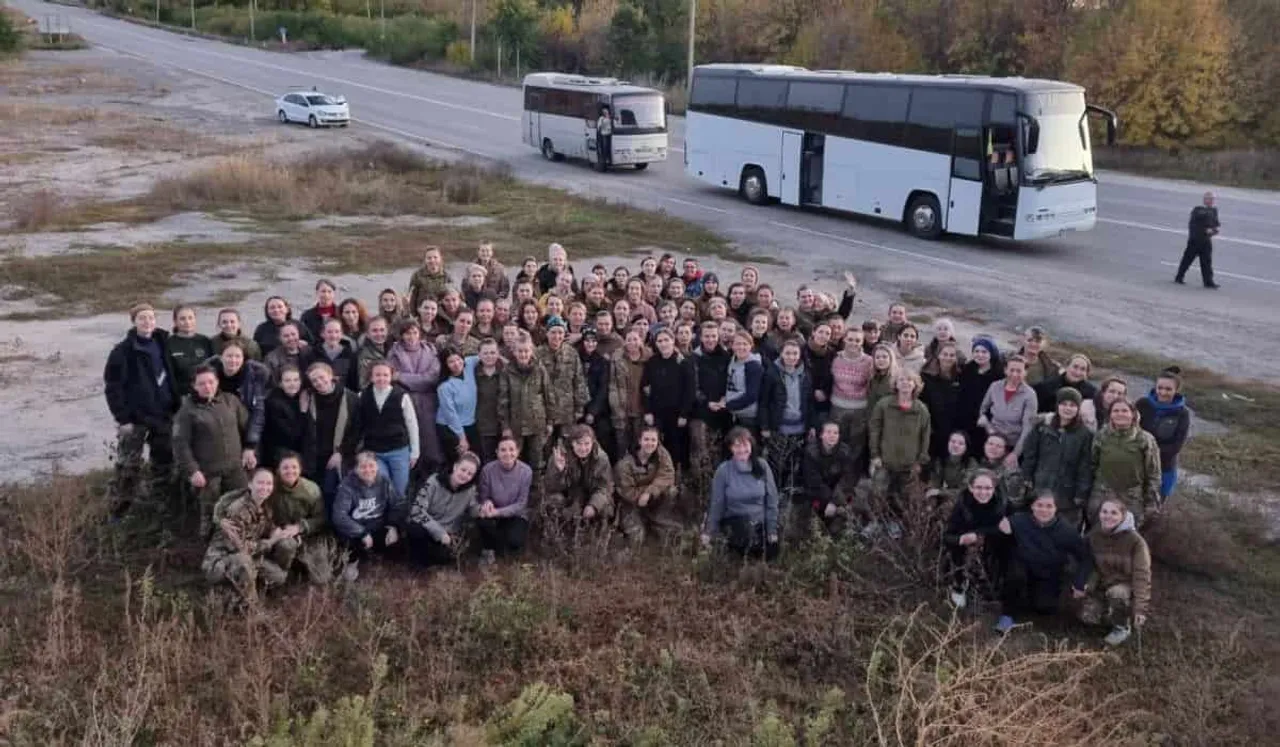 Russia And Ukraine Conduct First All-Female Prisoners Of War Exchange