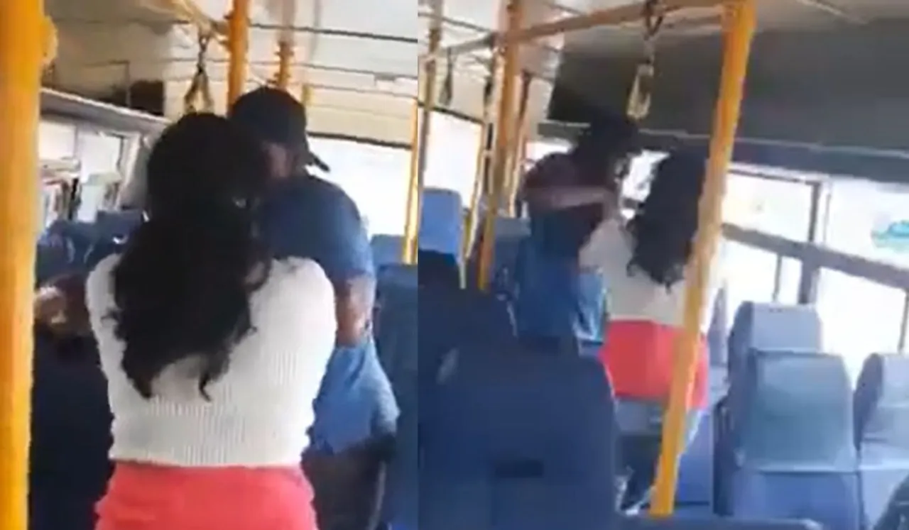Karnataka woman thrashes man in bus