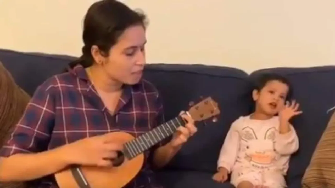 Anjana Madathil daughter viral video