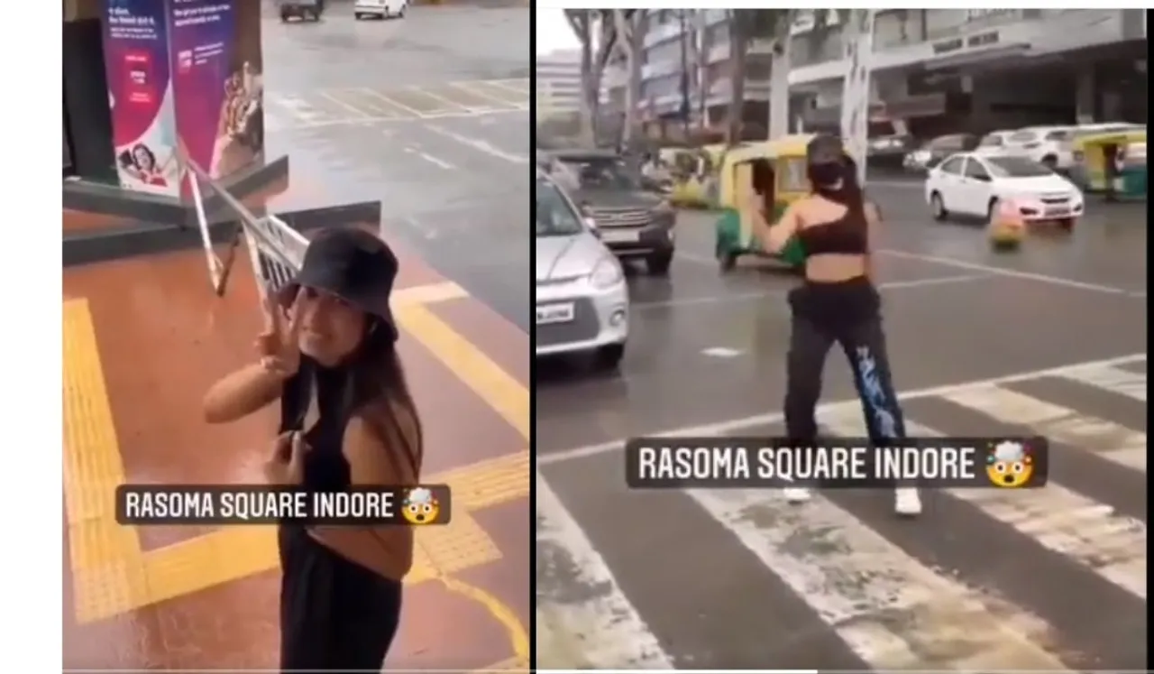Viral Video: Indore Woman Dances On Zebra Crossing, Warned For Traffic Violation