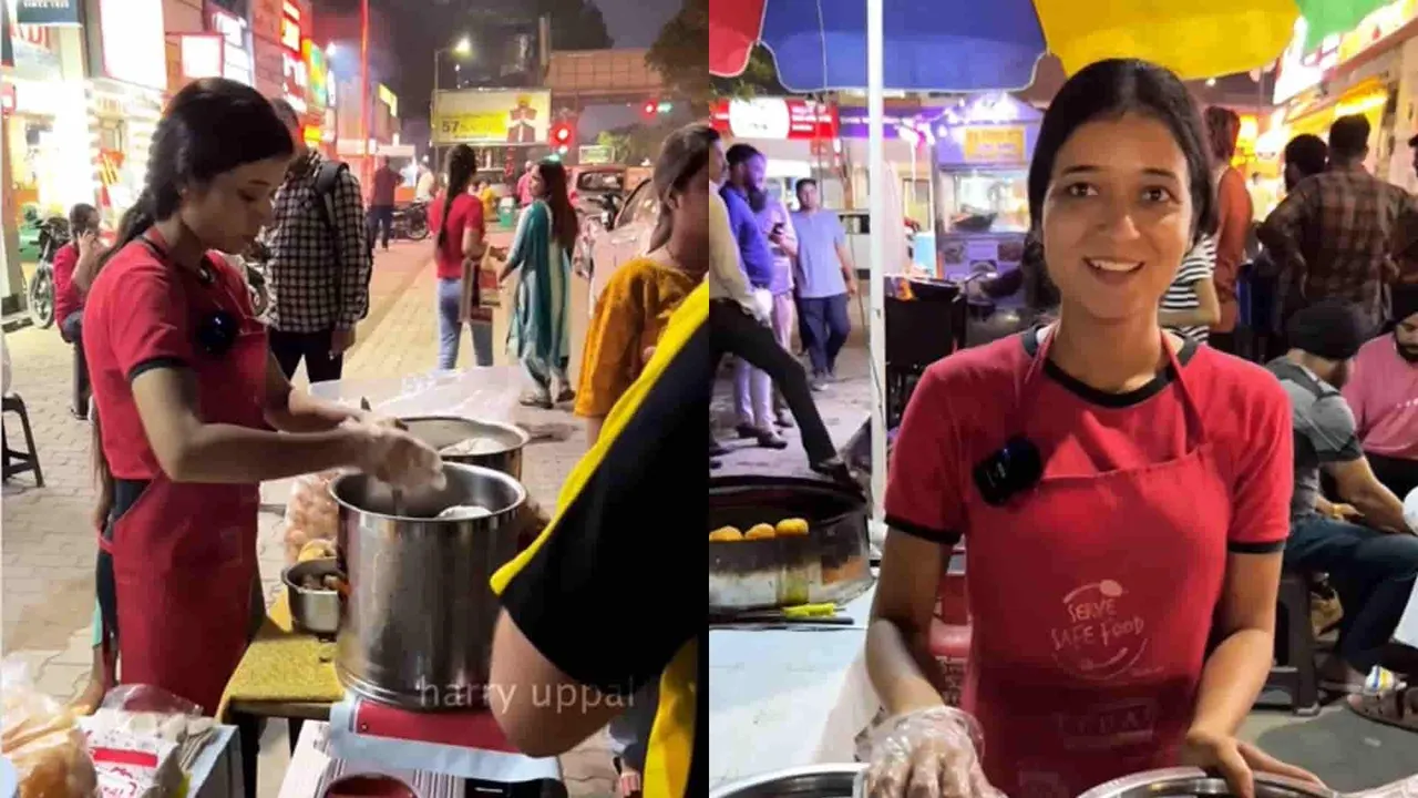 mohali girl runs chaat stall