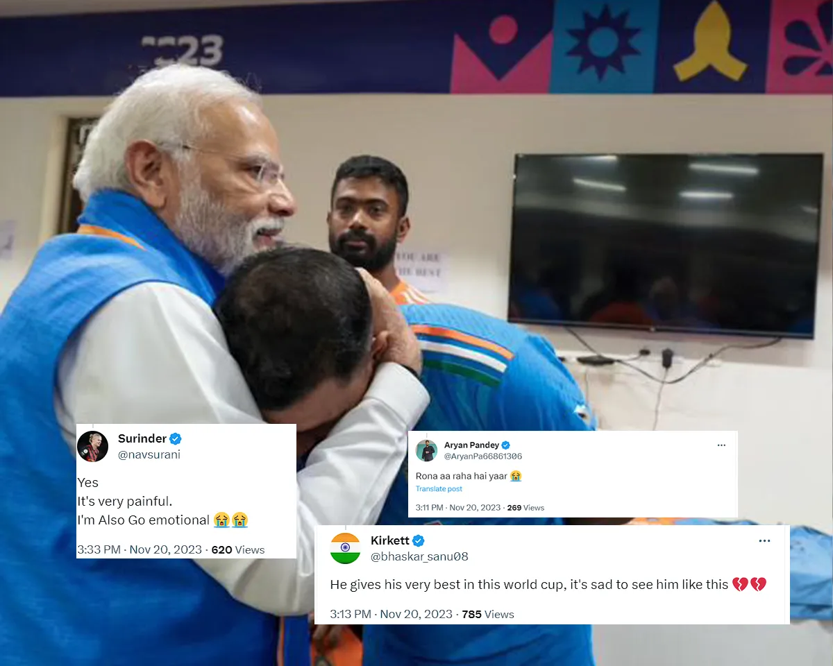 PM Narendra Modi consoles Mohammed Shami (Source: Twitter)