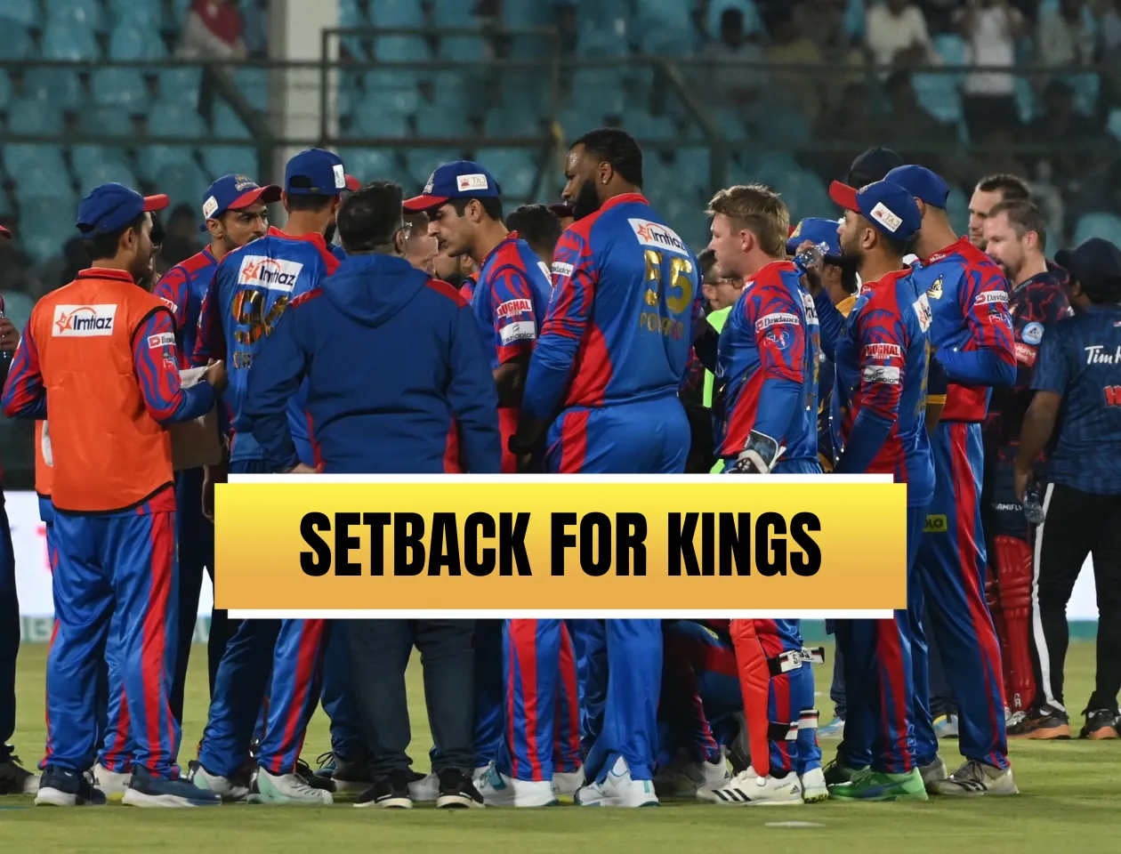 Huge blow for Karachi Kings! 13 players suffer from food poisoning amid PSL 2024 campaign