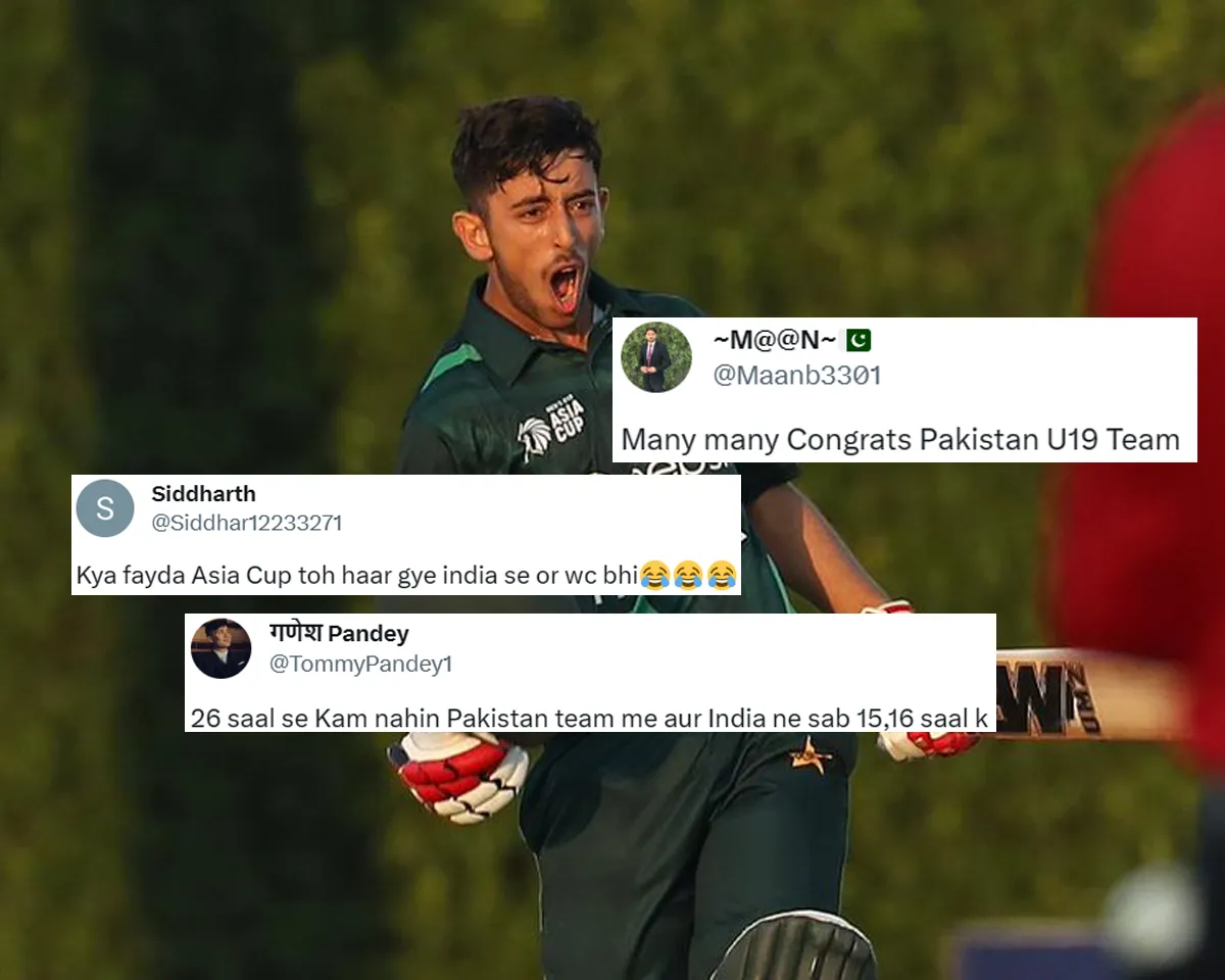'Padosiyon ke bacche achha khelte hain' - Fans react as Pakistan beat India by 8 wickets in Men's U-19 Asia Cup clash