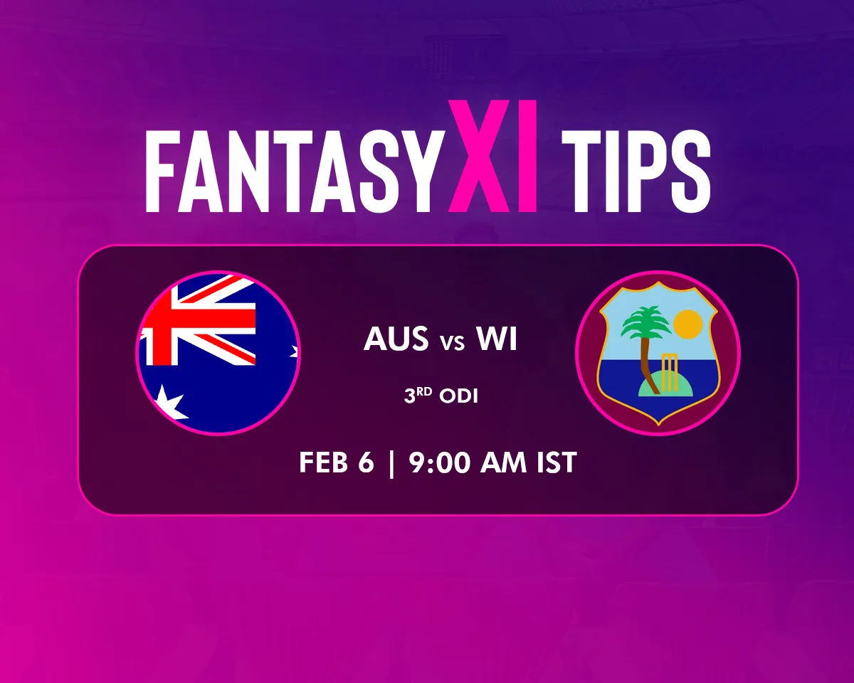 AUS vs WI Dream11 Prediction 3rd ODI: Australia vs West Indies Playing XI, fantasy teams and squads