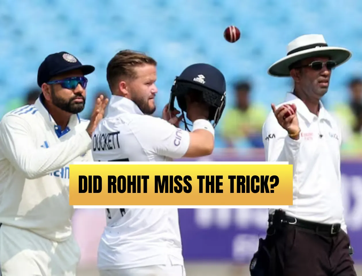 Rohit Sharma congratulating Ben Duckett for scoring a century on Day 2 of third Test (Source: X)