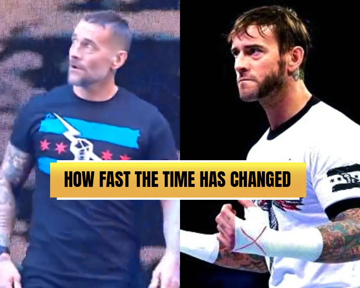 CM Punk in 2023 and 2014