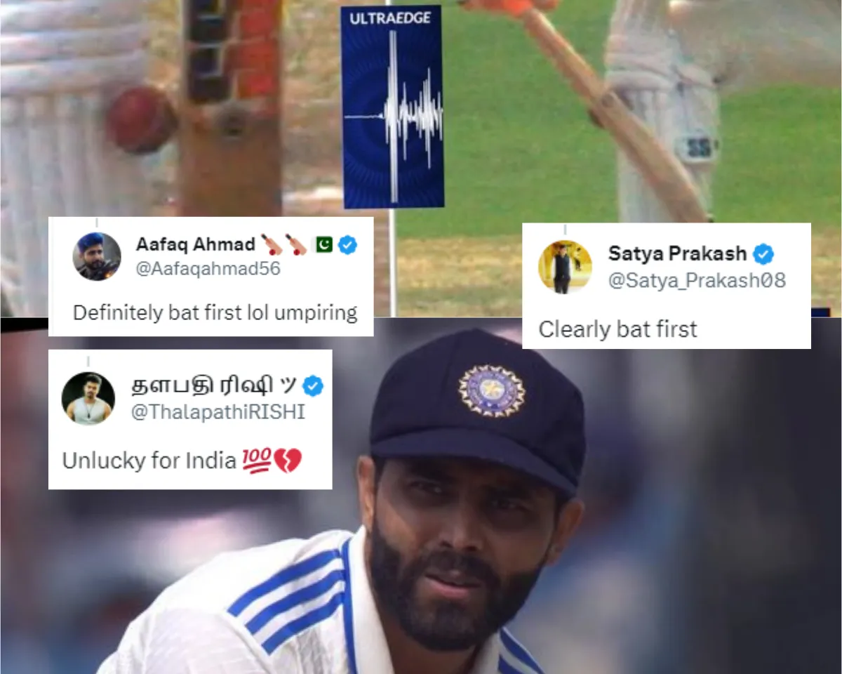 'Ye toh Virat Kohli type dismissal ho gya' - Fans react as Ravindra Jadeja's LBW dismissal sparks DRS debate in first ongoing Test between India and England