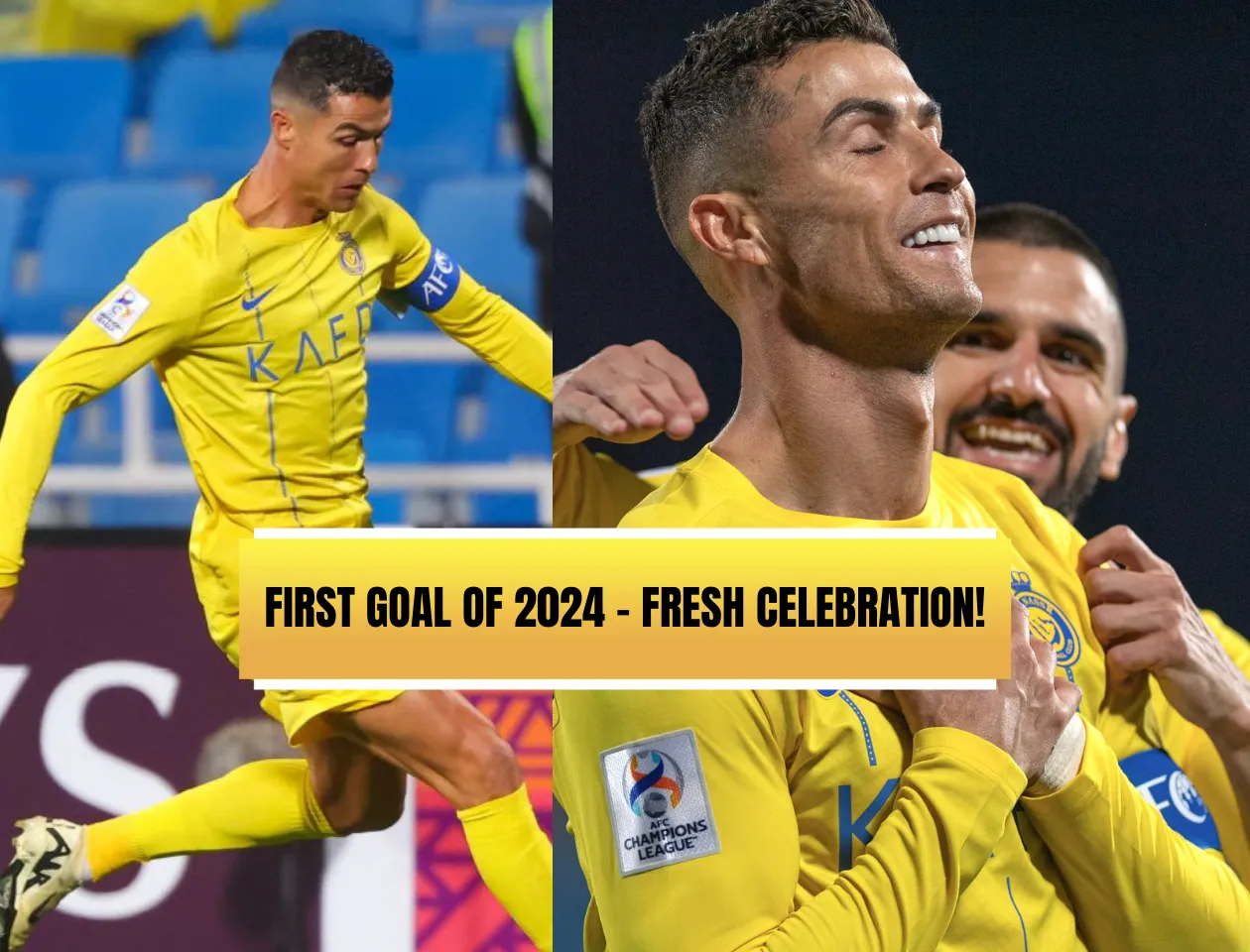 WATCH: Cristiano Ronaldo brings out new celebration after scoring Al-Nassr's late winner in AFC Champions League