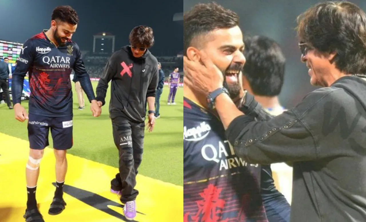 Kohli and SRK after KKR vs RCB