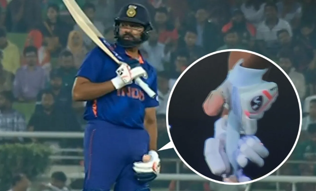 'Tu to dev-manus nikla re...' - Fans hail Rohit Sharma as he comes to bat on number nine with injured thumb