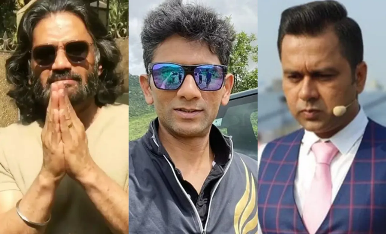 Suniel Shetty, Venkatesh Prasad, and Aakash Chopra