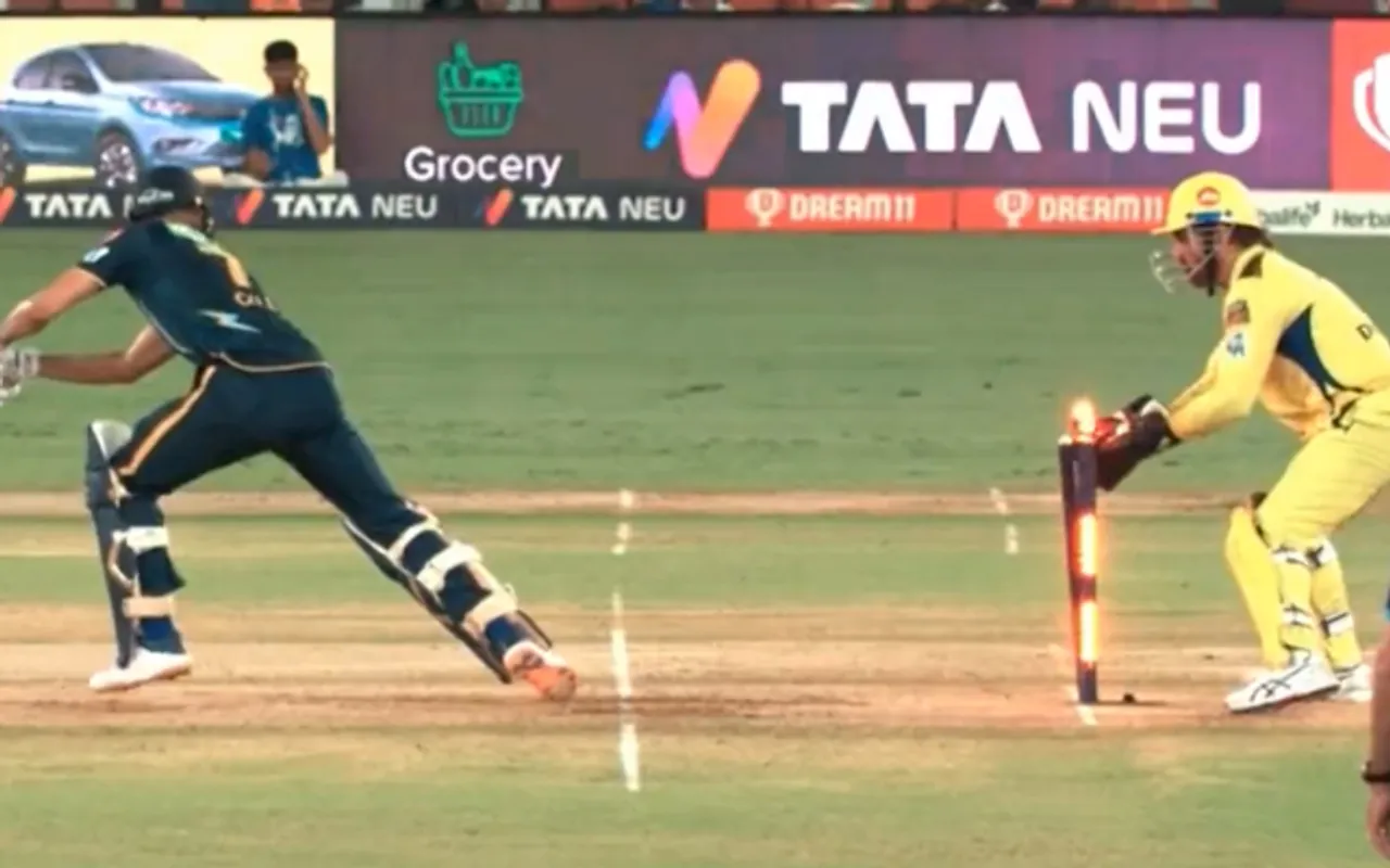 MS Dhoni's stumping against Shubman Gill, IPL 2023 Final