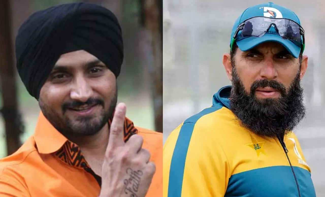 Harbhajan Singh and Misbah-ul-Haq