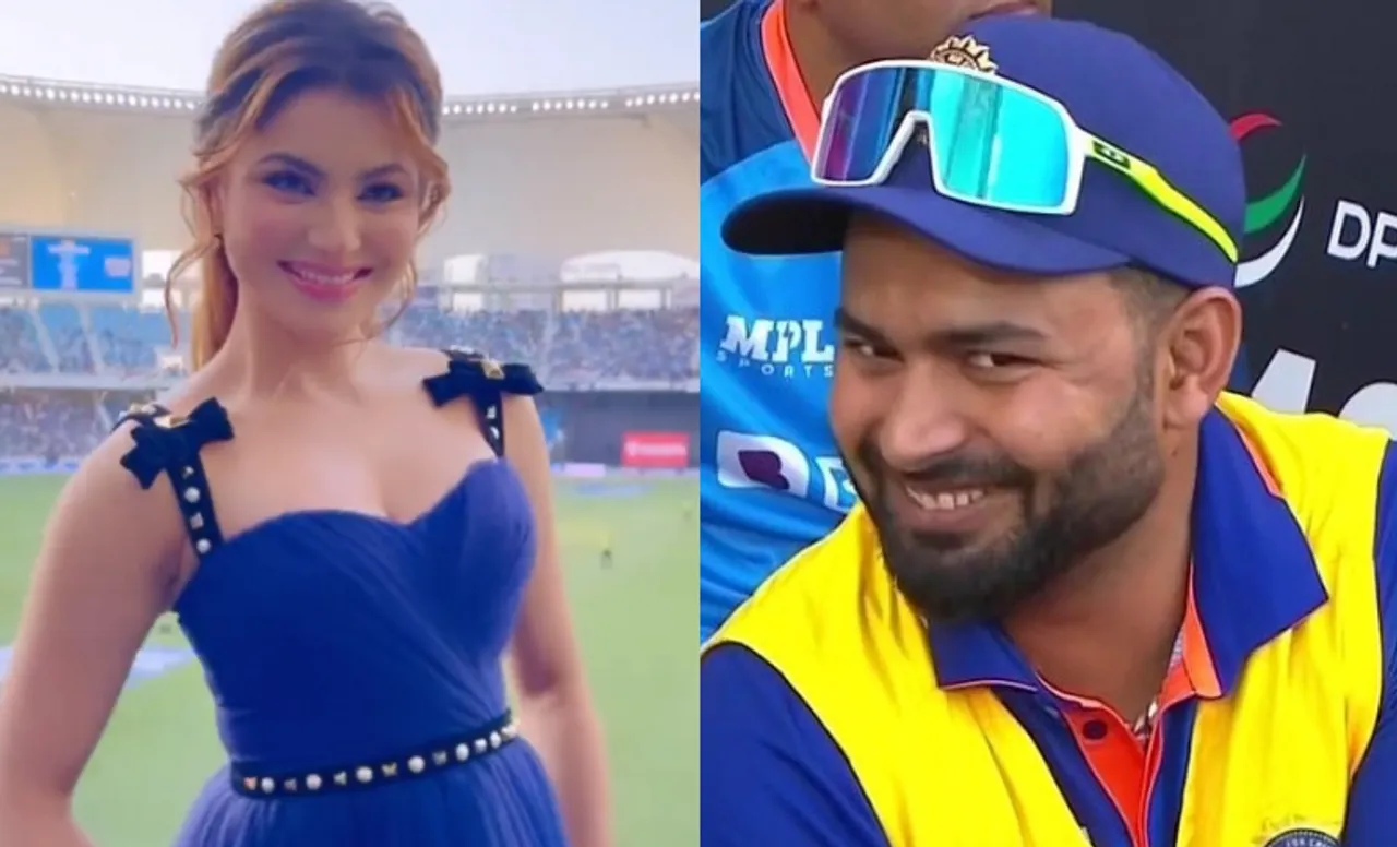 'Now only want Rishabh pant on the crease' - Fans take a dig as Urvashi Rautela spotted again in the stands during India-Pakistan match