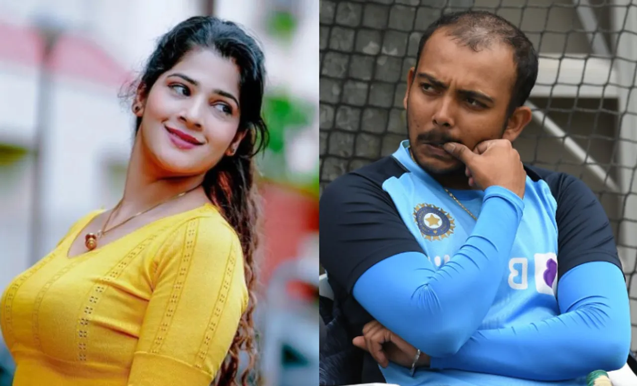 Sapna Gill and Prithvi Shaw