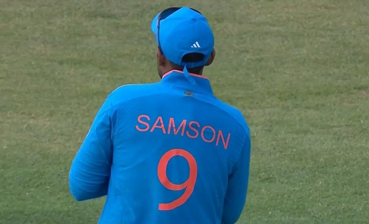 'Mumbaikars snatched his t-shirt along with spot' - Fans react as Suryakumar Yadav spotted wearing Sanju Samson's jersey during IND vs WI 1st ODI
