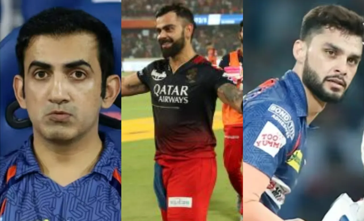 Gautam Gambhir, Virat Kohli, and Naveen-ul-Haq in IPL 2023