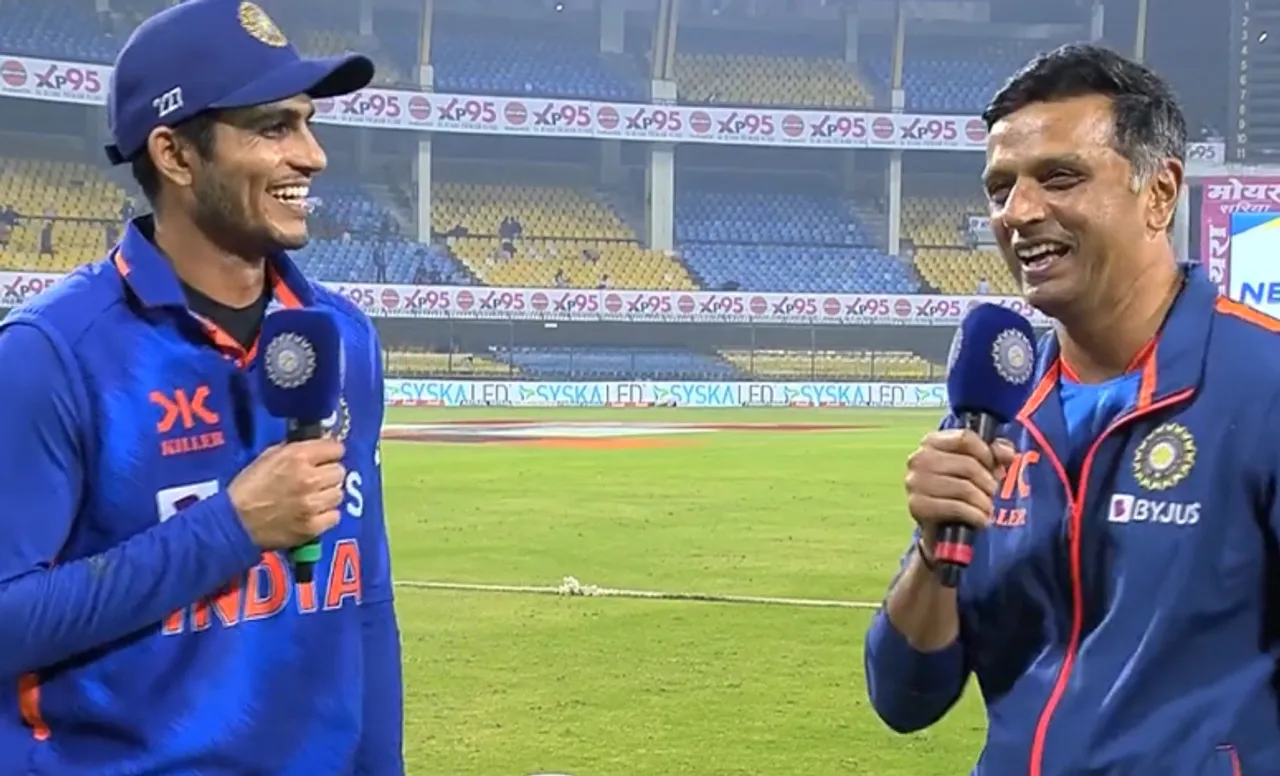 IND vs NZ, 3rd ODI, 2023, Indore: Watch: Rahul Dravid gives priceless reaction to being asked about dressing room named after him at Indore stadium