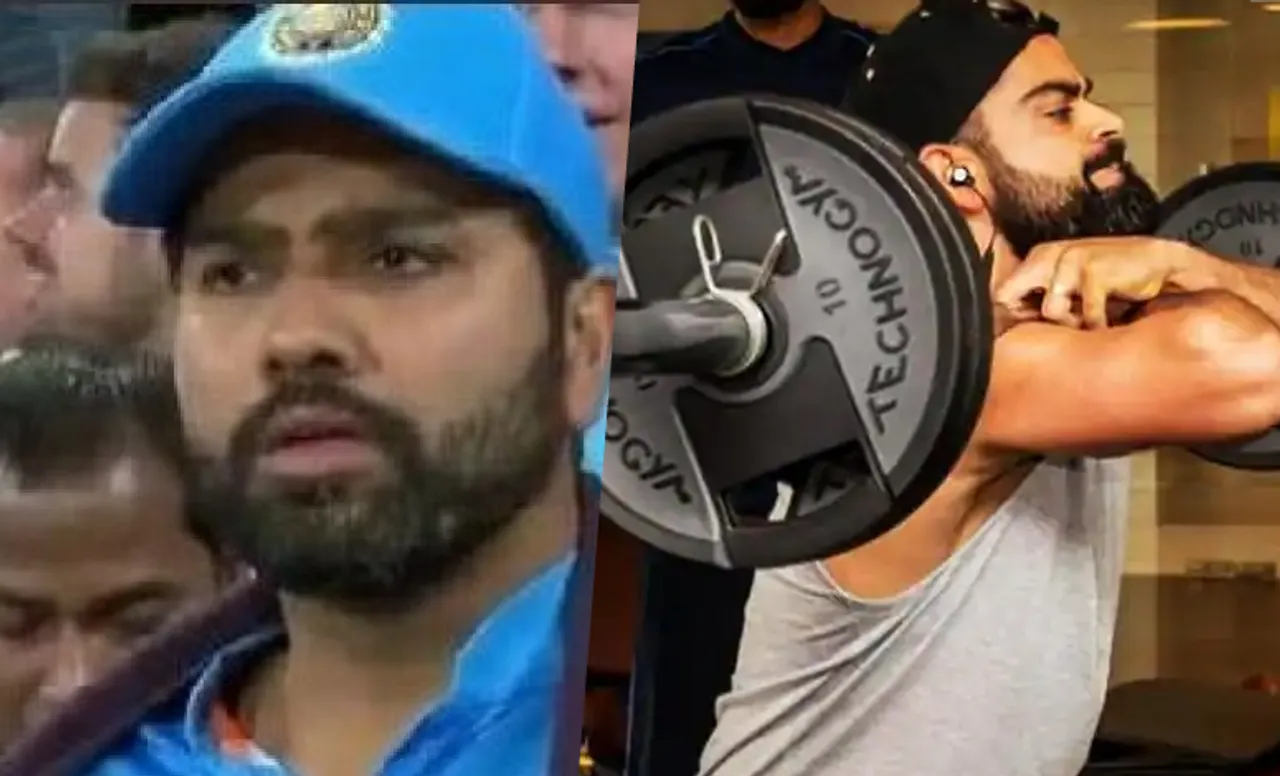 'Rohit Sharma ko bhi...' - Fans mercilessly troll the Indian skipper following Virat Kohli's gym session