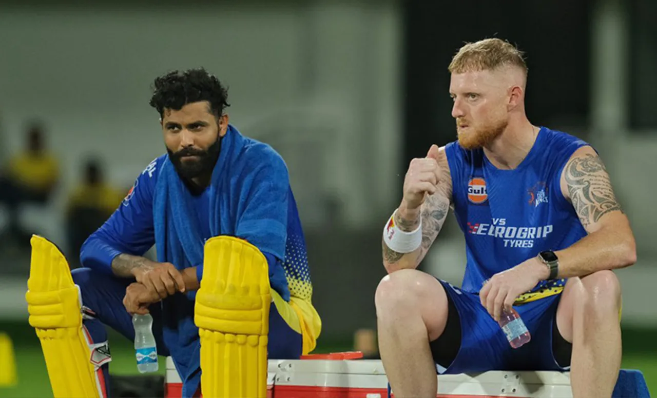 Ben Stokes and Ravindra Jadeja, Chennai