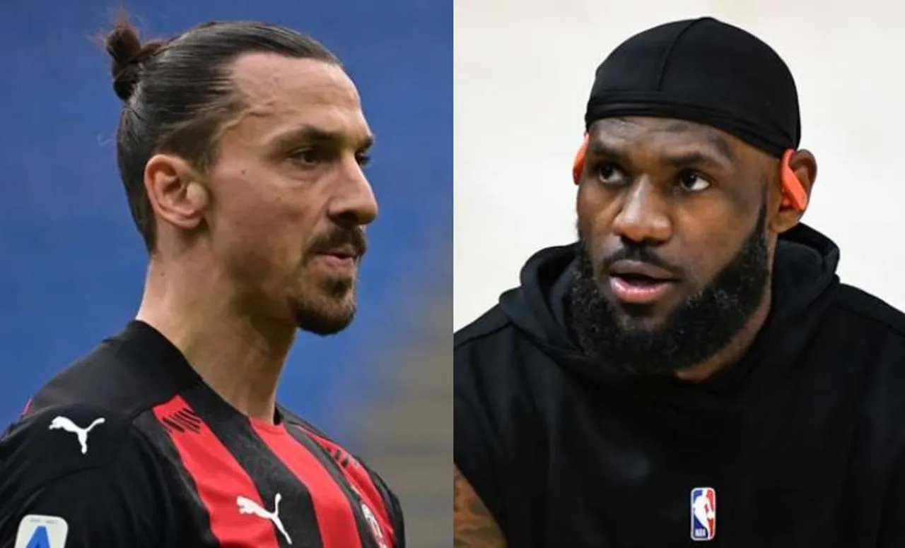 Zlatan and LeBron James