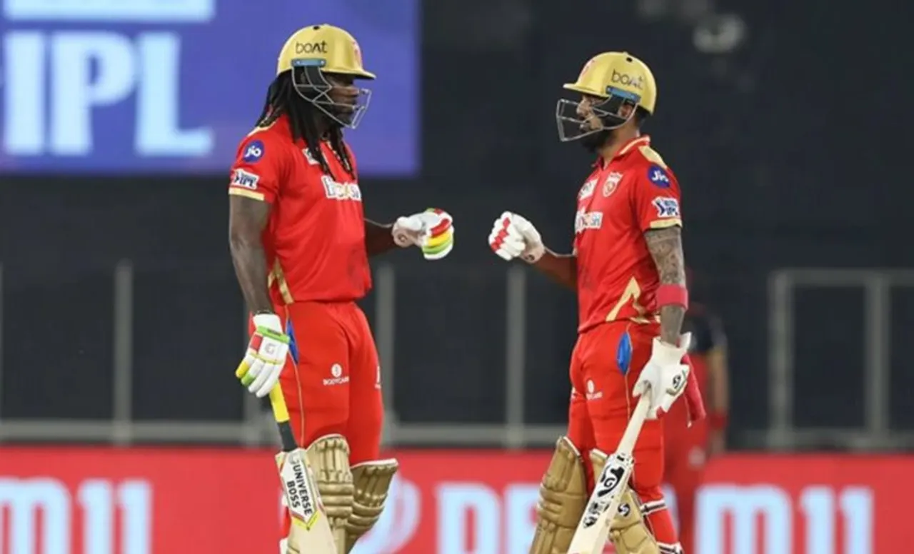 Chris Gayle and KL Rahul