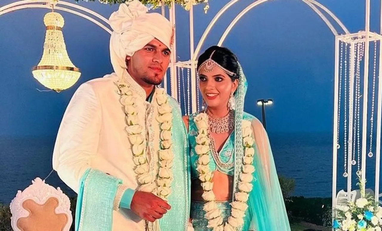Watch: Rahul Chahar ties knot with long term girlfriend in Goa, pictures go viral