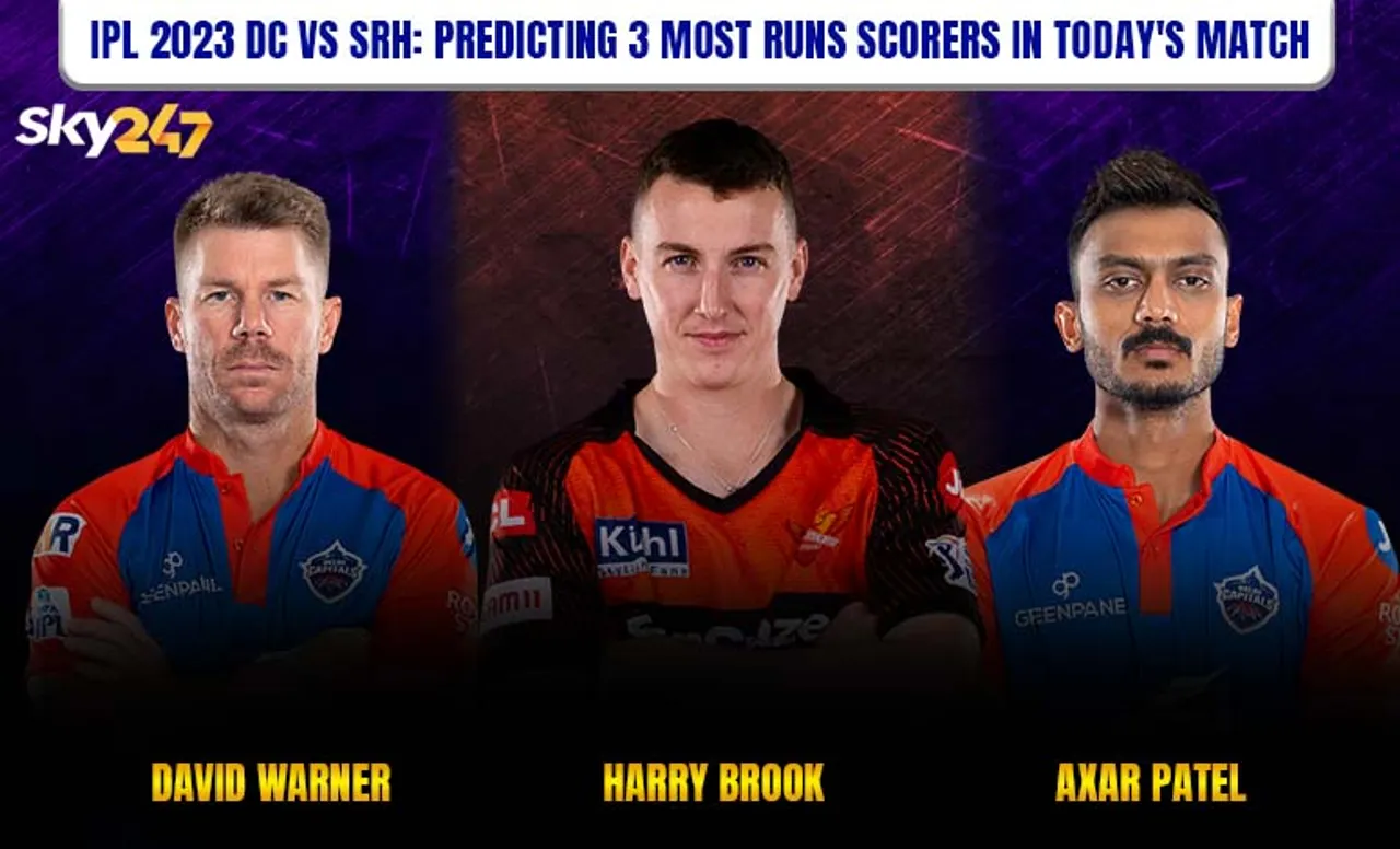 DC vs SRH, IPL 2023: 3 most run scorers in today's match