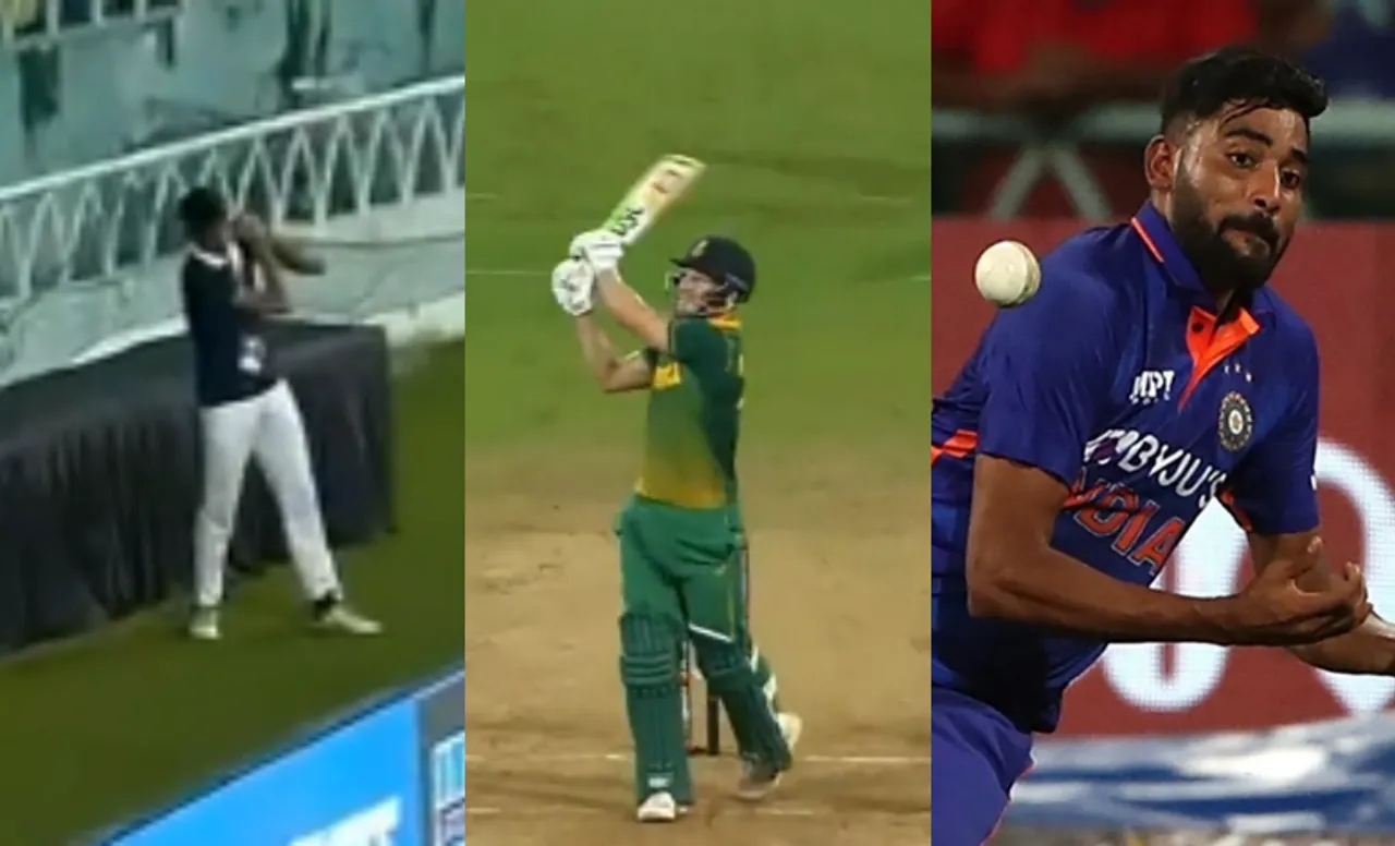 'Get that ball boy in as a sub' - Fans troll Indian players for poor fielding in first ODI as a ball boy takes stunner of David Miller