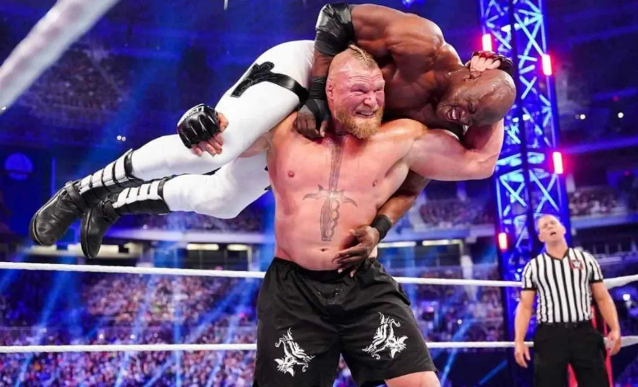 Brock Lesnar and Bobby Lashley in WWE