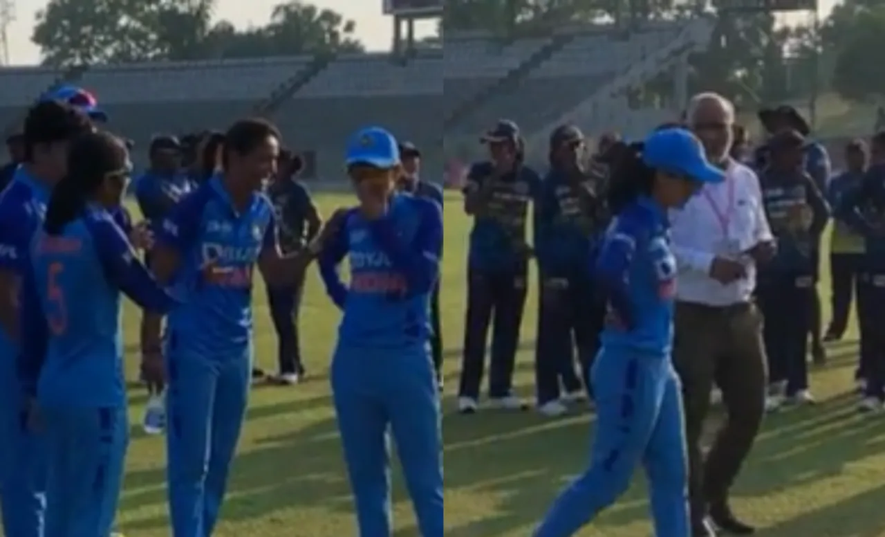 WATCH: The 'pure gold' Gesture of teammates for Renuka Singh in post match presentation wins hearts