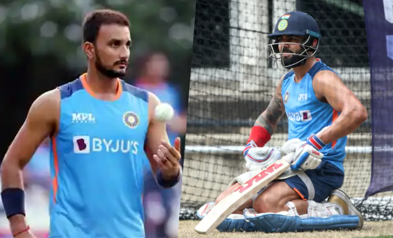 'Spinner se bhi injury hoti hai kya' - Fans troll Harshal Patel as he reportedly hit Virat Kohli during the training session