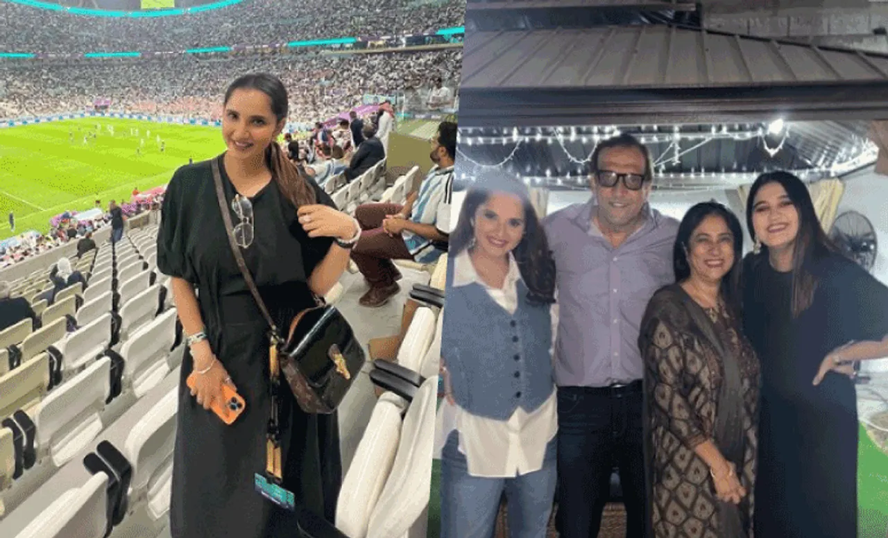 Sania Mirza spotted watching FIFA World Cup, pens a heartfelt message for parents amidst rumors of separation with Shoaib Malik