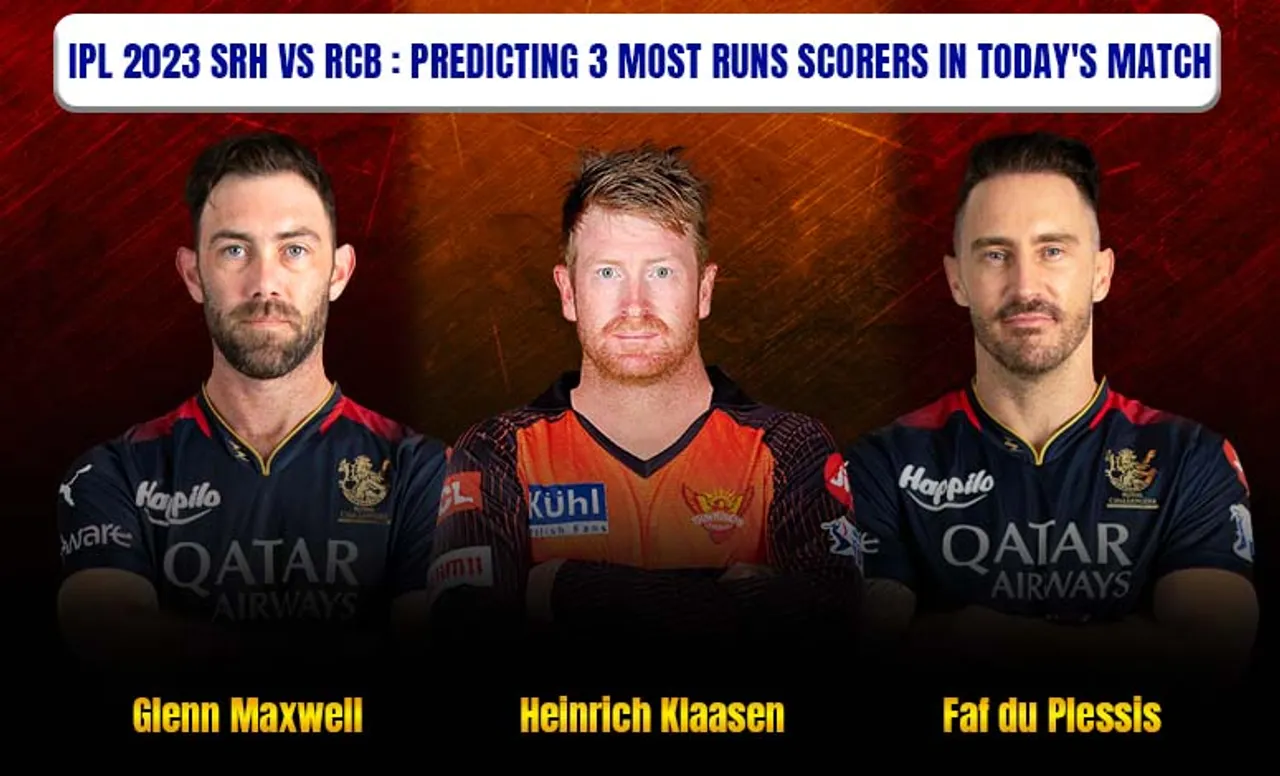 SRH vs RCB, IPL 2023: 3 most run scorers in today's match