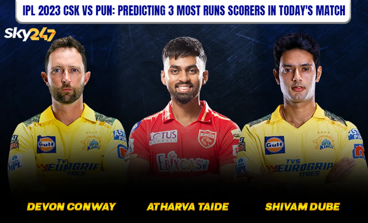 IPL 2023: Predicting 3 Most Run Scorers in Today's CSK vs PBKS Match