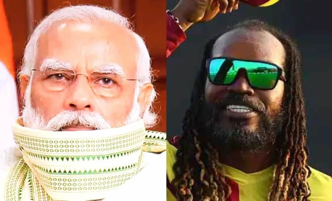 Chris Gayle, Narendra Modi