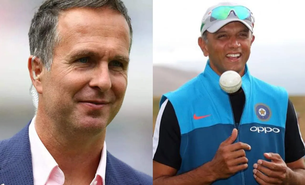 Michael Vaughan and Rahul Dravid