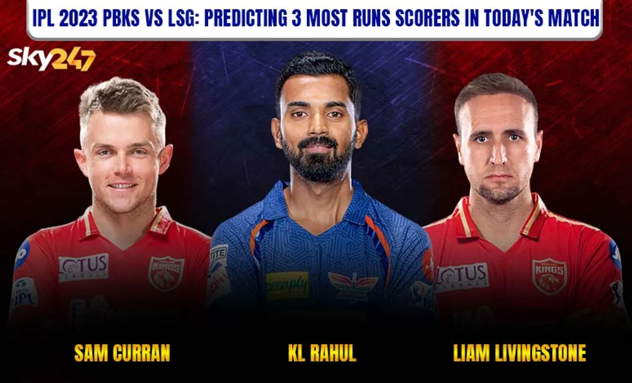 PBKS vs LSG, IPL 2023: 3 most run scorers in today's match