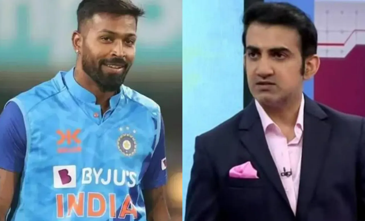 Hardik Pandya and Gautam Gambhir