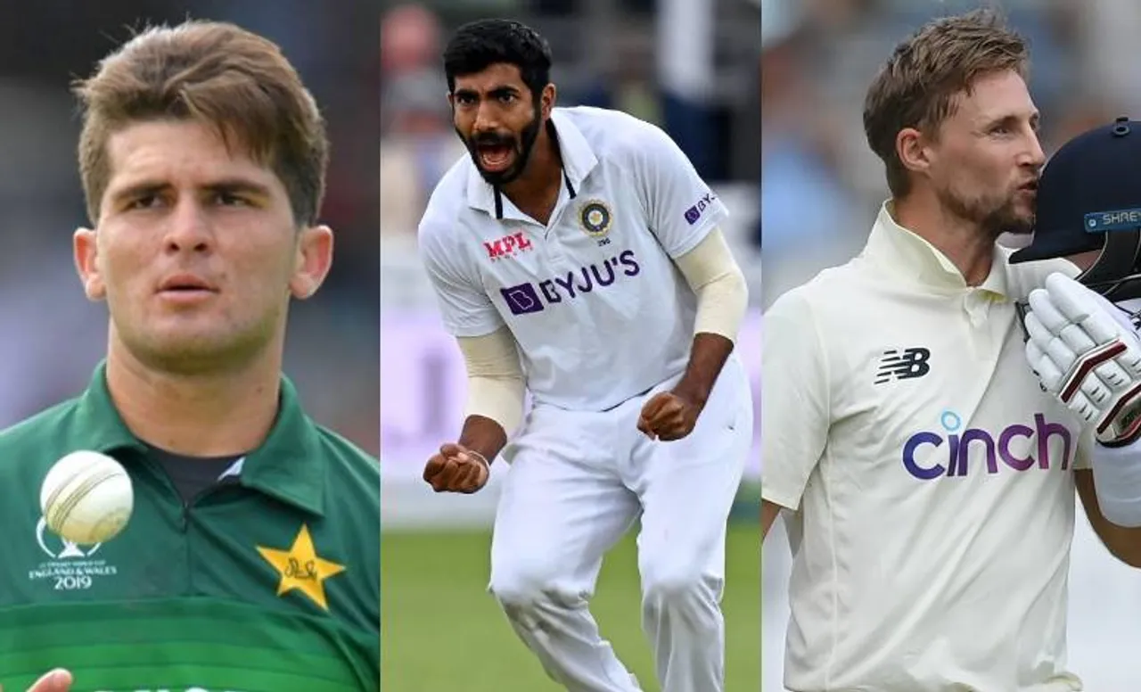 Shaheen Afridi, Jasprit Bumrah, Joe Root