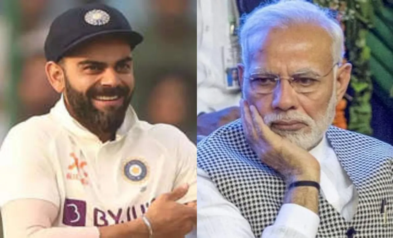 Virat Kohli and Narendra Modi