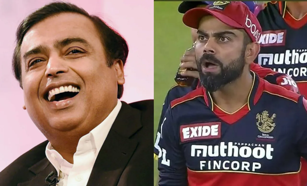 Mukesh Ambani and Virat Kohli