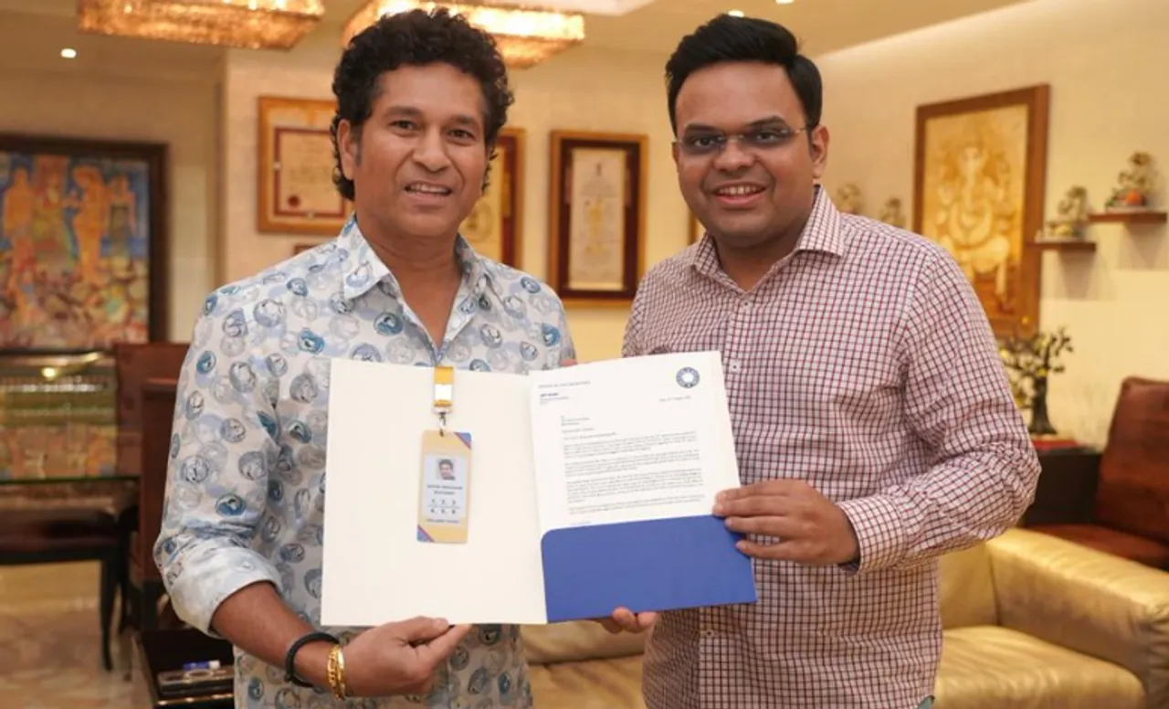 Sachin Tendulkar and Jay Shah