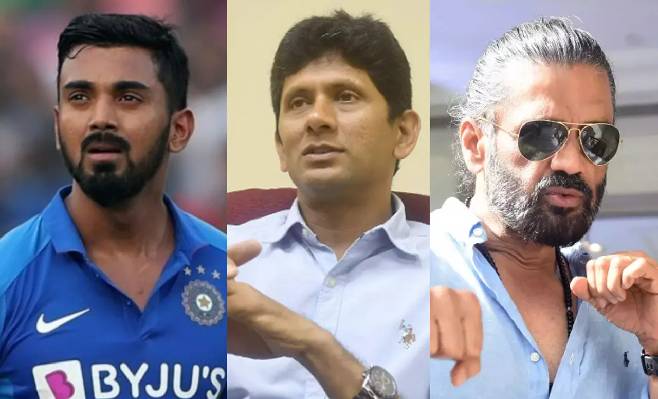 KL Rahul-Venkatesh Prasad-Suneil Shetty