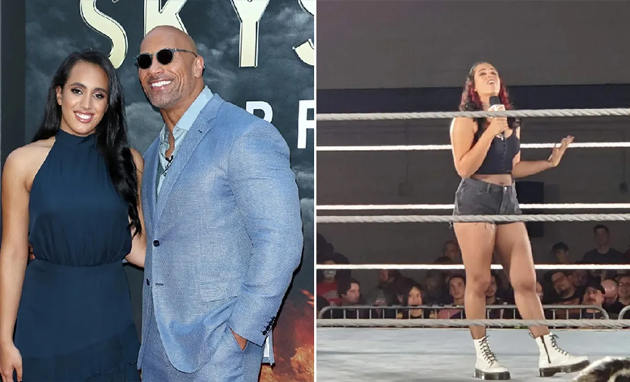 The Rock and his daughter Ava (Source - Twitter)