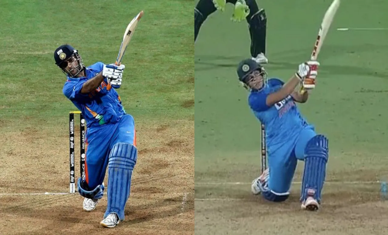 'The women version of Dhoni' - Fans recall MS Dhoni's iconic WC moment over Richa Ghosh's famous six against Australian team