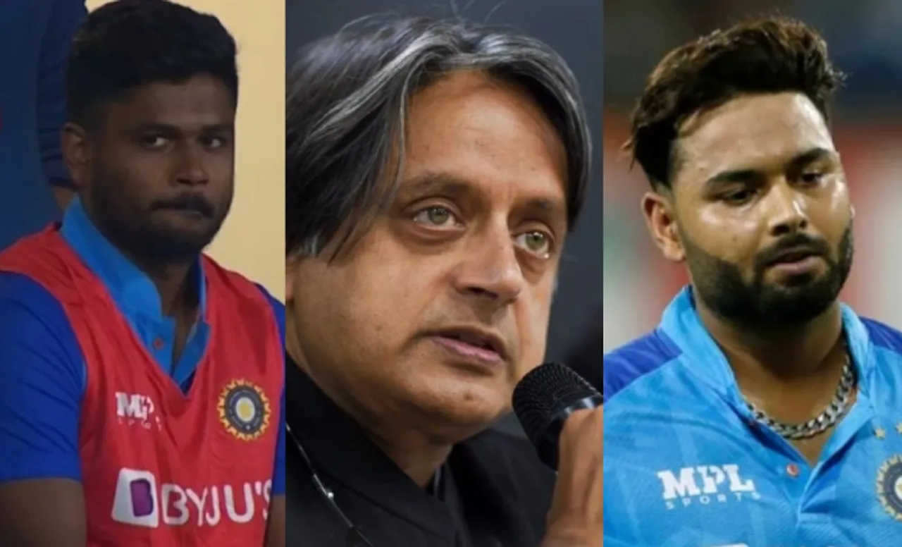 Shashi Tharoor slams VVS Laxman for his 'Important to back him' comments on Rishabh Pant, supports Sanju Samson's case