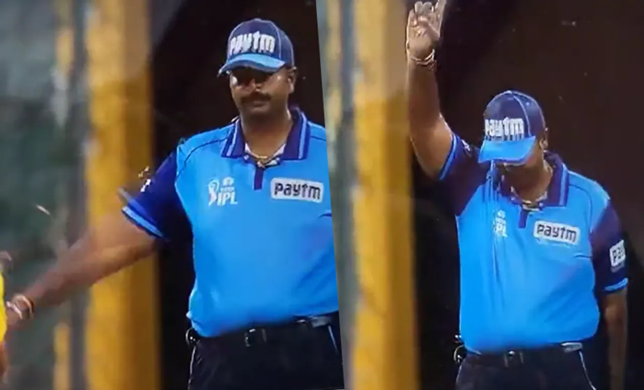 Watch: Umpire gets confused during Chennai vs Mumbai game